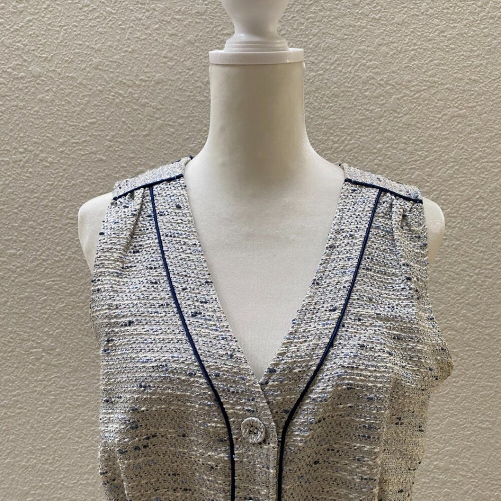 Raoul Tweed Chanel-Style dress, Timeless Classic, Sleeveless, Midi Size 38